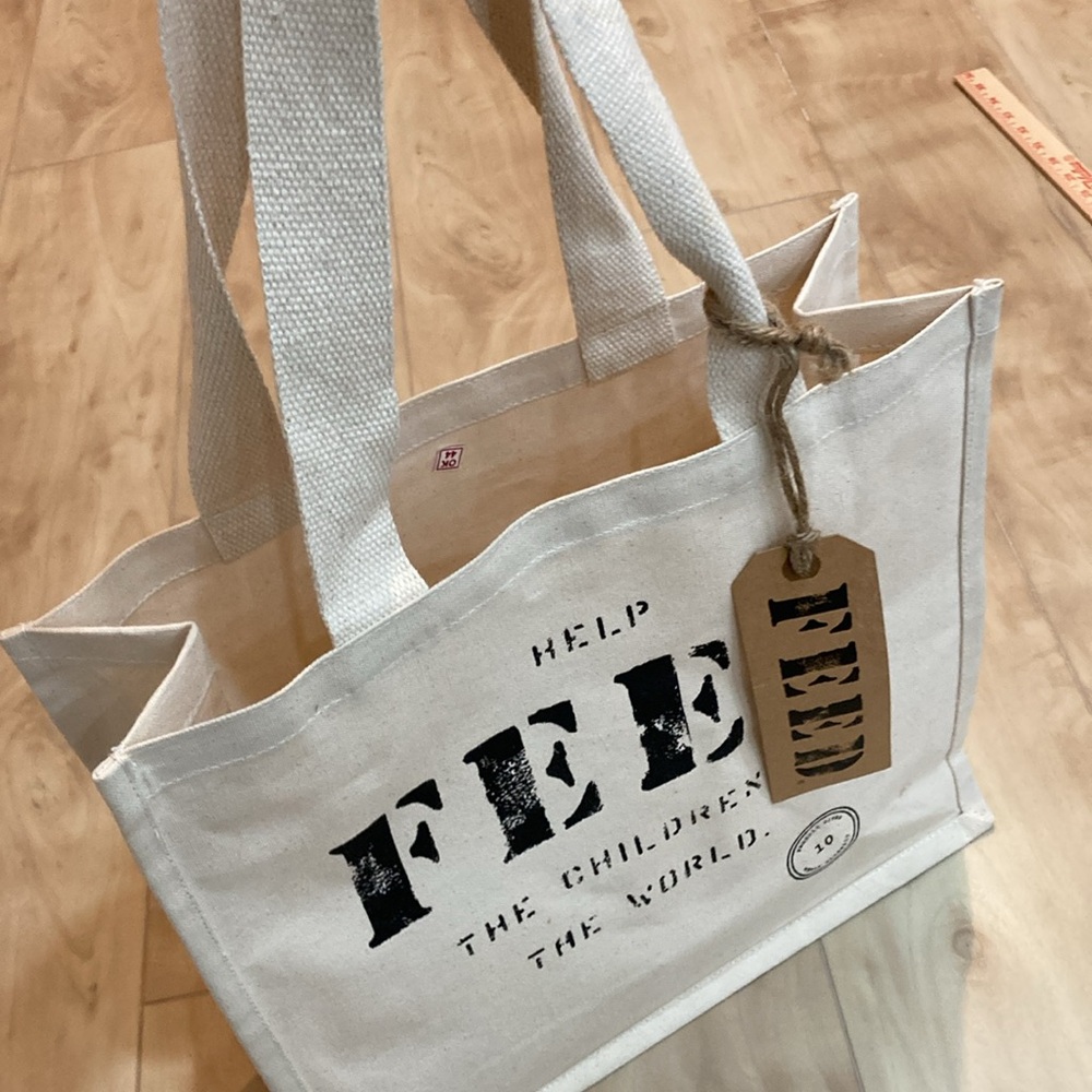 NWT FEED Canvas Tote Bag